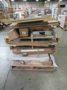 lot 118 image: WHOLESALE MIXED PALLET OF ENTRYSTORM DOORS AND BUILDING MATERIALS