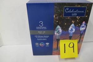 CELEBRATIONS E46G4S11 CHRISTMAS LED MINI MIGHTY DRIVEWAY MARKER, CLEAR