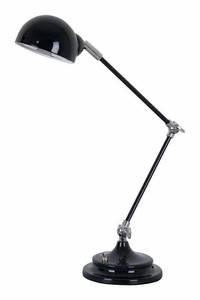 Living Accents 20 in. Gloss Black Desk Lamp