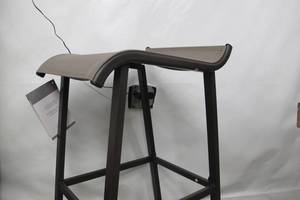 2 Living Accents 8798290 Gray Steel Modern Bar Stool - 2 Stools