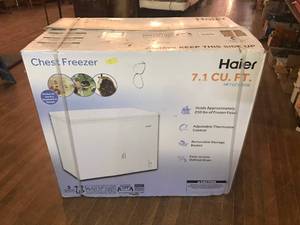 New Haier 7.1 Cu Ft Chest Freezer
