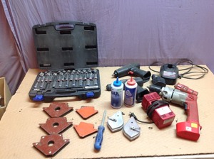 Milwaukee Cordless Drill & Everything on Table