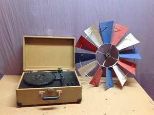 Crosley Record Player & Windmill Blades