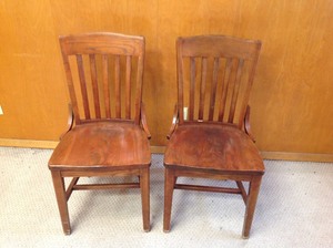 2 Solid Wood Chairs