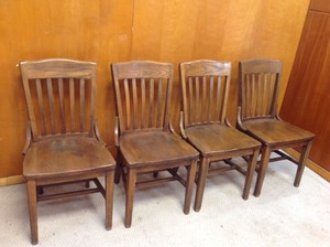 4 Solid Wood Chairs