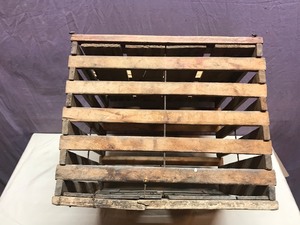 Vintage Wood Egg Crate