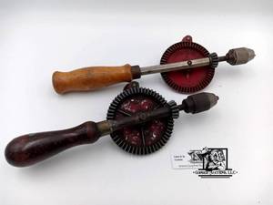 lot 409 image: 2 Vintage Hand Drills