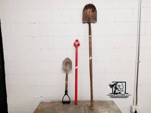 lot 203 image: Rebar Bender and 2 Shovels