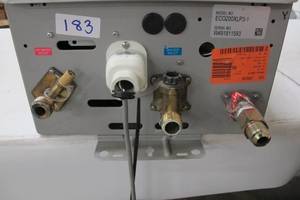 lot 183 image: Rheem Performance Plus 9.5 GPM Liquid Propane Outdoor Tankless Water Heater (Used)