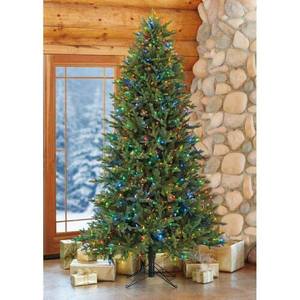 lot 32 image: 7.5 Pre-Lit LED Christmas Tree Surebright Dual Color EZ Connect