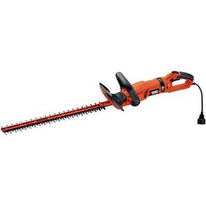 lot 112 image: Black & Decker 24 in. 3.3-Amp Corded Electric Hedge Hog Trimmer with Rotating Handle