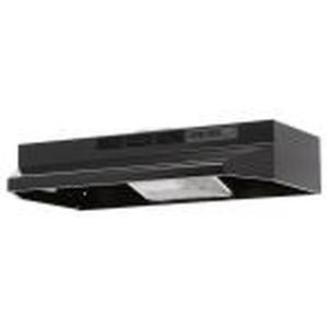 lot 152 image: Broan-NuTone F40000 Series 30 in. Convertible Under Cabinet Range Hood with Light in Black