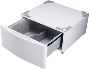 lot 154 image: LG - 27 Laundry Pedestal with Storage Drawer - White