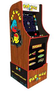 lot 8 image: Arcade1Up 40th Anniversary Pacman Classic Cabinet with Riser