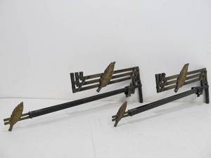 lot 62 image: Vintage Deco 1930s Window Curtain Hanger Set