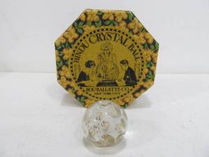 lot 67 image: Vintage 1920s Hindu Crystal Ball wOrig box & Paperwork