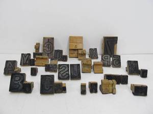 lot 69 image: Lot of Antique Wooden Rubber Stamps