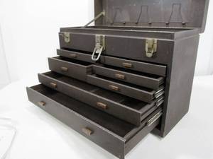 lot 72 image: Awesome Vintage KENNEDY Industrial Machinist Tool Chest