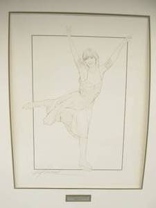 lot 95 image: Hand Signed BILL MACK Embossed World Figure Skating Championships PrintPoster