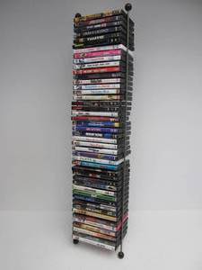 lot 105 image: Group of DVDs wStorage Tower Rack