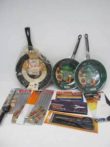 lot 145 image: Large Lot of Brand New Kitchen Items - Skillets etc.