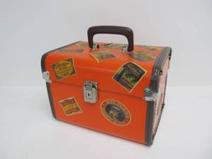 lot 116 image: Decorated Vintage Train Bag