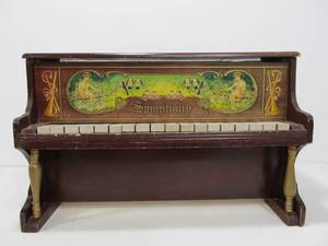 lot 192 image: Antique Wood Symphony Toy Piano