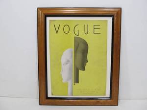 lot 206 image: Art Deco Vogue Magazine 1929 Mod BENITO Cover Framed