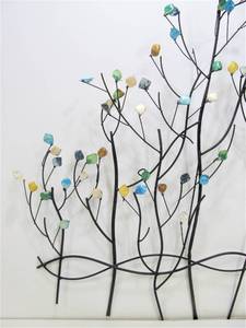 lot 151 image: Metal Tree 3D Wall Sculpture