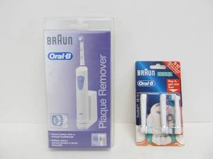 lot 227 image: Brand New BRAUN Electric Toothbrush wExtra Heads
