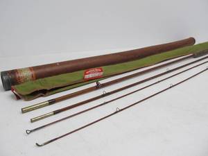 lot 233 image: Antique HEDDON Portable Bamboo Fly Rod