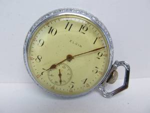 lot 239 image: Vintage ELGIN Railroad Pocket Watch
