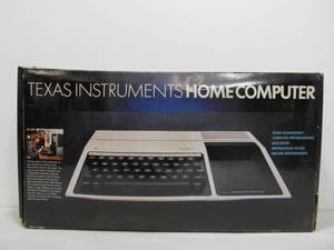 lot 283 image: Unused Vintage Texas Instruments TI-99 Computer Video Game System