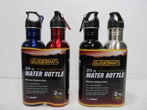 lot 258 image: 4 Brand New 24ox Stainless Steel Water Bottles