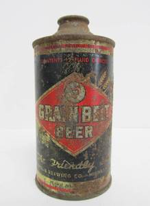 lot 161 image: Vintage GRAIN BELT Cone Top Beer Can
