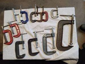 lot 7 image: 12  C-Clamps