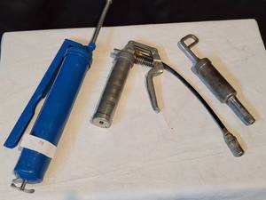 lot 28 image: Lot of Three Grease Guns