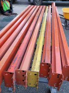 lot 12 image: Teardrop Pallet Racking Heavy Duty Beams