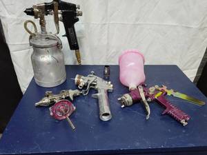 lot 61 image: Various Central Pneumatic Spray Painting Guns