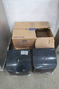 lot 3 image: 2 Bay West Paper Towel Dispensers