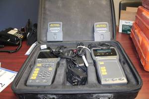 lot 9 image: Ideal Industries LanTEK II LAN Cable Certifier, Manuals, High Performance Cat6A Adapters, Cables, Hard Side Carry Case
