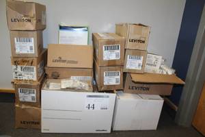 lot 44 image: Leviton Modular Port Face Plates