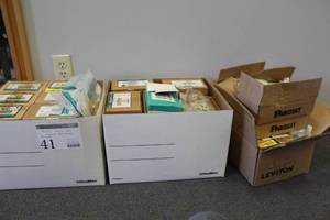 lot 41 image: Lot of (3 Boxes) Pen-Net Multi-Port Modular Face Plates