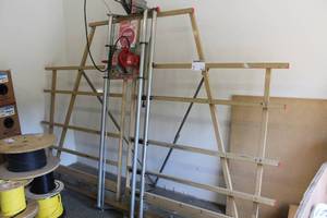 lot 2 image: Safety Speed Cut Mfg. Co. Panel Saw H5 with Milwaukee Heavy Duty 2-12 hp Panel Saw 6410, Diablo 8 to 8-14 40T Saw Blades