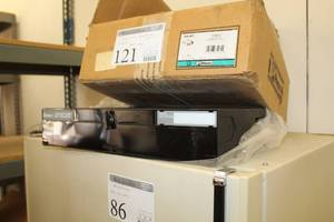 lot 121 image: Lot of (2 Boxes) Pan-net Fiber Optic Rack Mount Enclosure 2RU FRME2