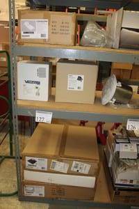 lot 127 image: 15W High-Efficiency Digital Switching Amplifier Horn Loudspeaker SAH15, Valcom 5W Horn, Bogen Drop-in Ceiling Speakers ACD2X2,CSD1X2VRU, 2x2 Lay-In Ceiling Speakers