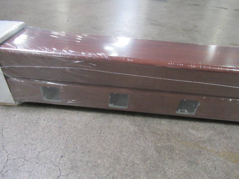 lot 253 image: Fiberon 6 Natural Mahogany Composite Top & Bottom Deck Rail. RLPK72INNATMAH. NEW