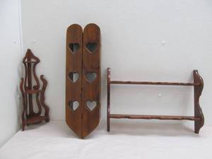 Vintage wood shelves