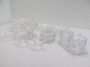 Group of clear glass