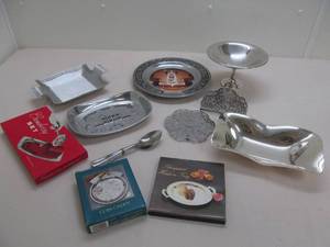 Collection of silver toned